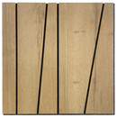 Stenové panely lamely MDF šesťbok orech