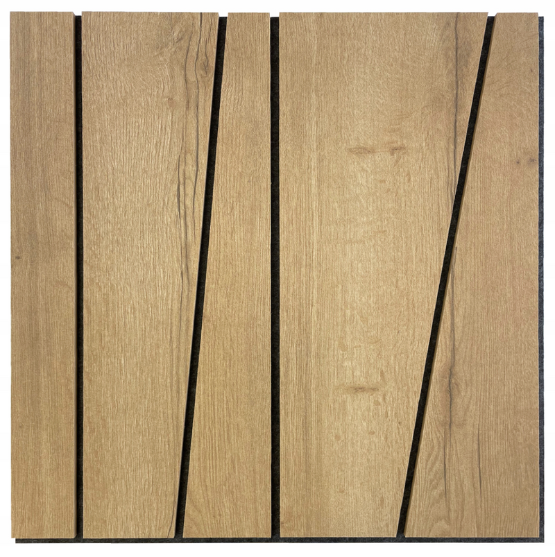 Stenové panely lamely MDF šesťbok orech