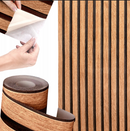 Lamelová tapeta Samolepiace stenové panely 3D Dýha Lamely Bronz Drevo 10 m