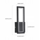 Moderné čierne LED svietidlo 16W