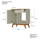 Retro príborník s vinotékou Tokio