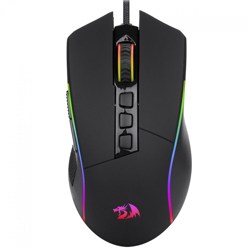 Mouse Gamer Redragon Plank RGB, 16000 DPI, 9 Botões Programáveis, Black, M812-RGB