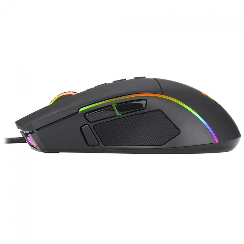Mouse Gamer Redragon Plank RGB, 16000 DPI, 9 Botões Programáveis, Black, M812-RGB