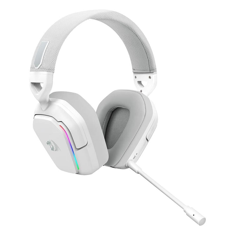 Headset Gamer Sem Fio, Redragon Mira 7.1, RGB, Bluetooth, 2.4ghz, P3, Branco - H868W