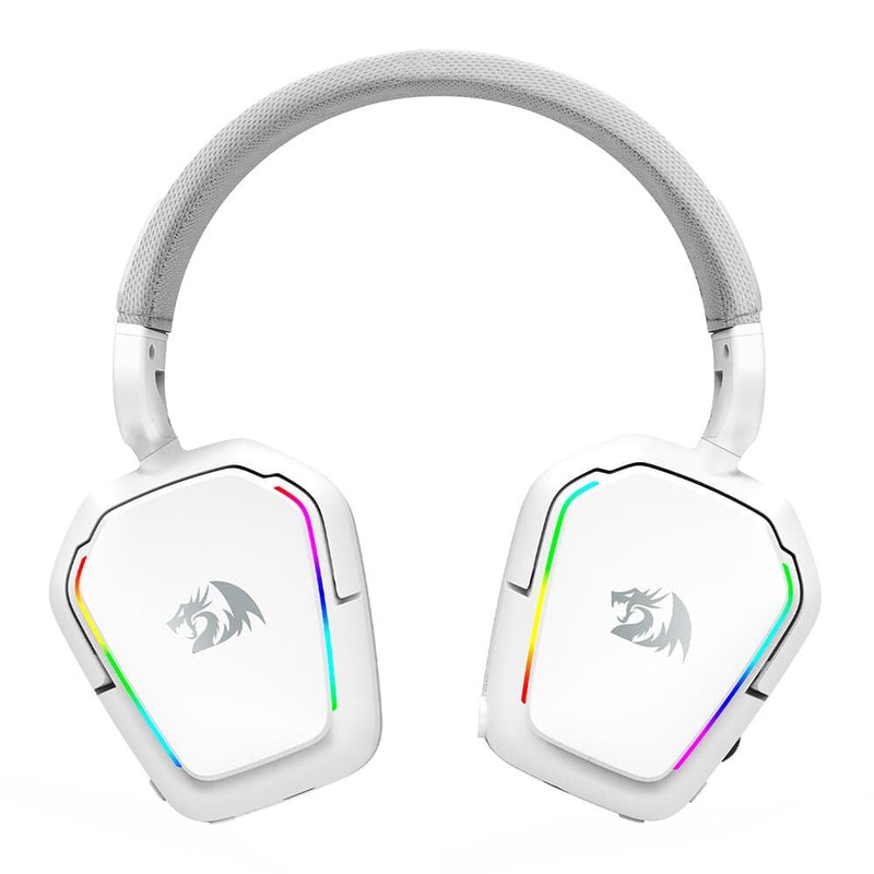 Headset Gamer Sem Fio, Redragon Mira 7.1, RGB, Bluetooth, 2.4ghz, P3, Branco - H868W