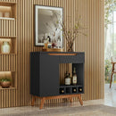 Retro príborník s vinotékou Tokio