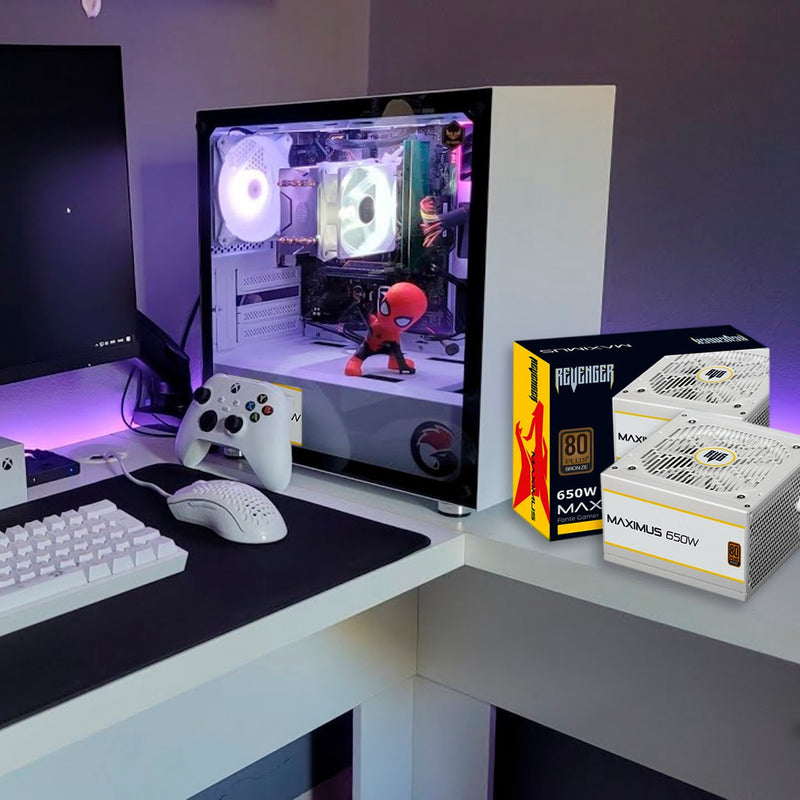 Fonte Atx 650w 80 Plus Bronze Pfc Ativo Sem Ruído Maximus