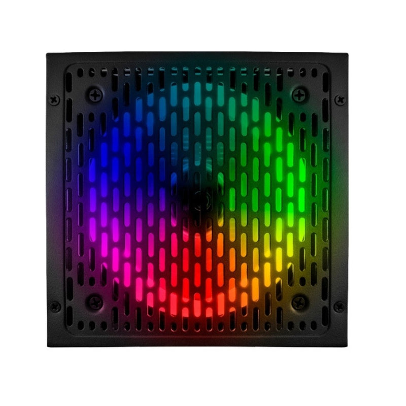 Fonte Atx 650w Rainbow Led Rgb Bivolt Automatica PFC Ativo 80 Plus Bronze BRX RB650W
